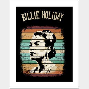 Retro Vintage Billie Holiday Posters and Art